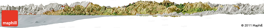 Satellite Horizon Map of Ipiros, lighten, semi-desaturated