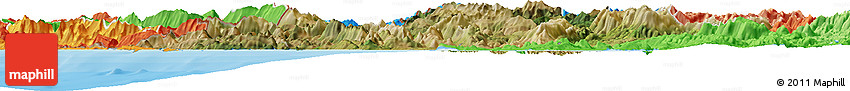 Satellite Horizon Map of Ipiros, political shades outside
