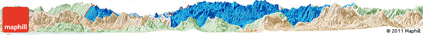 Political Horizon Map of Ioannina, lighten