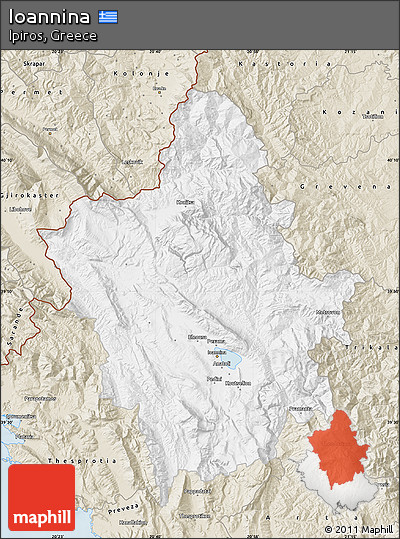 Classic Style Map of Ioannina