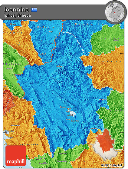 Political Map of Ioannina