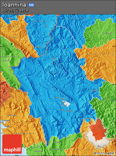 Political Map of Ioannina