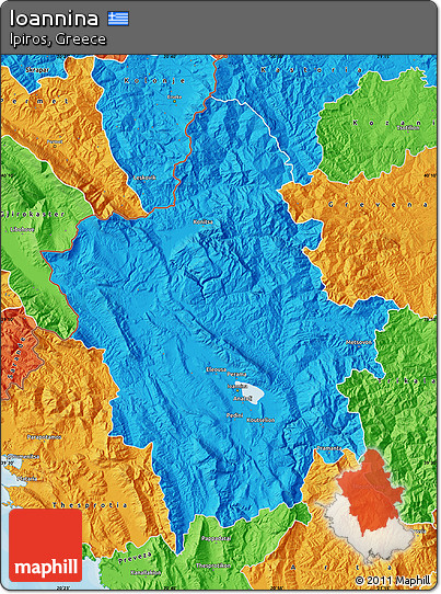 Political Map of Ioannina