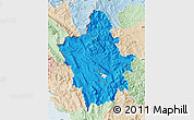Political Map of Ioannina, lighten