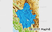 Political Map of Ioannina, physical outside