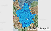 Political Map of Ioannina, semi-desaturated