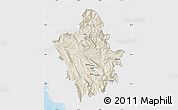 Shaded Relief Map of Ioannina, single color outside