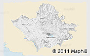 Classic Style Panoramic Map of Ioannina, single color outside