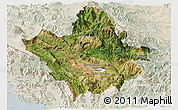 Satellite Panoramic Map of Ioannina, lighten