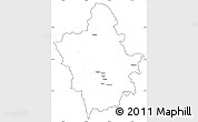 Blank Simple Map of Ioannina, cropped outside