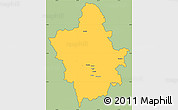 Savanna Style Simple Map of Ioannina, cropped outside