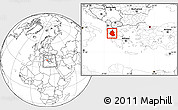 Blank Location Map of Ipiros, within the entire country