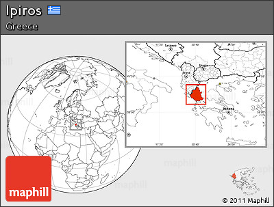 Blank Location Map of Ipiros