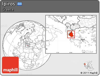 Blank Location Map of Ipiros