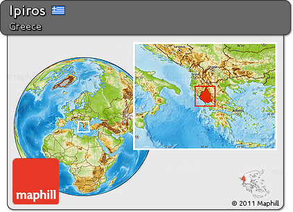 Physical Location Map of Ipiros