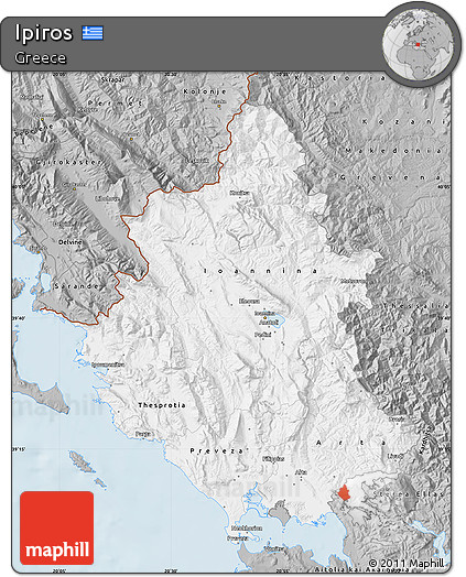 Gray Map of Ipiros