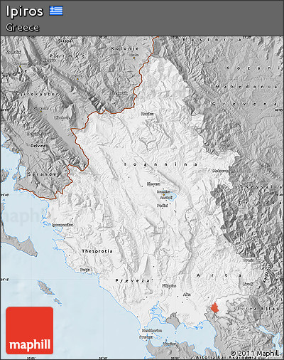 Gray Map of Ipiros