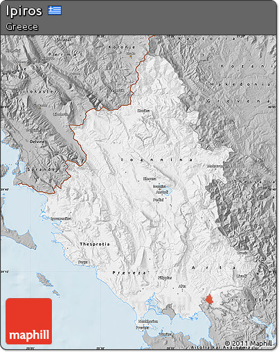 Gray Map of Ipiros