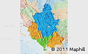 Political Map of Ipiros, lighten