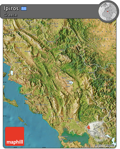 Satellite Map of Ipiros