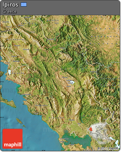 Satellite Map of Ipiros