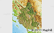 Satellite Map of Ipiros, physical outside