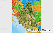 Satellite Map of Ipiros, political outside