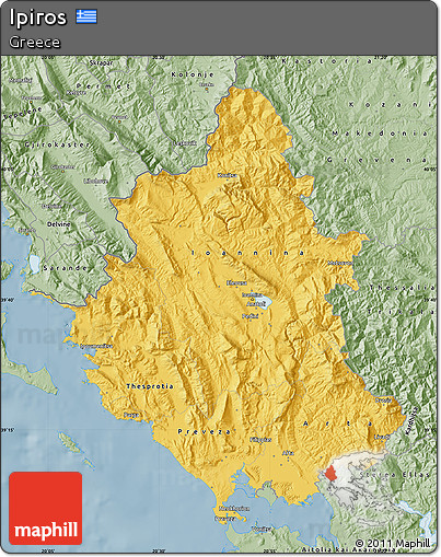 Savanna Style Map of Ipiros