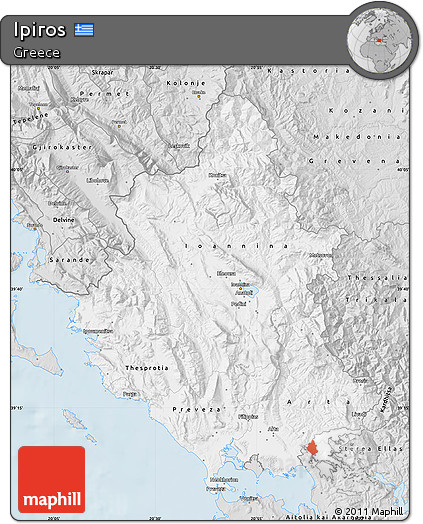 Silver Style Map of Ipiros