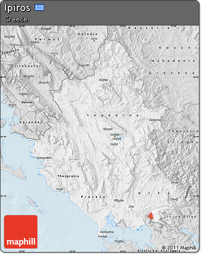Silver Style Map of Ipiros