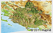 Satellite Panoramic Map of Ipiros, physical outside