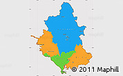 Political Simple Map of Ipiros, cropped outside