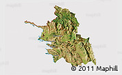 Satellite 3D Map of Thesprotia, cropped outside