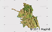 Satellite Map of Thesprotia, cropped outside