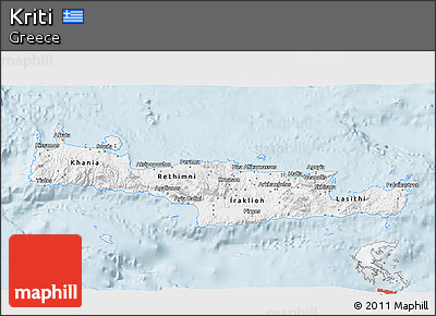 Gray 3D Map of Kriti