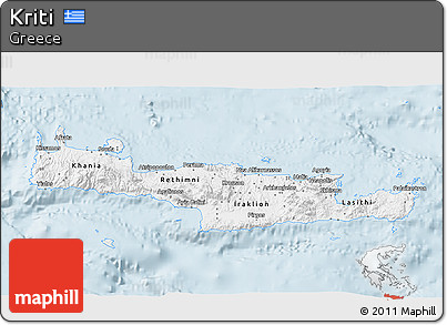 Gray 3D Map of Kriti