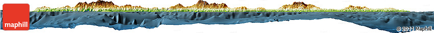Physical Horizon Map of Kriti, darken