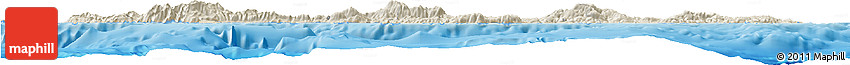 Shaded Relief Horizon Map of Kriti