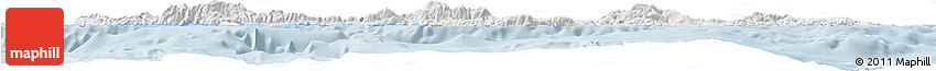 Silver Style Horizon Map of Kriti, single color outside