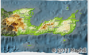 Physical 3D Map of Lasithi, darken