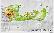 Physical 3D Map of Lasithi, lighten, desaturated