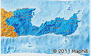 Political 3D Map of Lasithi