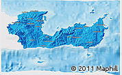Political 3D Map of Lasithi, single color outside