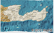 Shaded Relief 3D Map of Lasithi, satellite outside