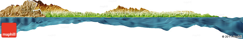 Physical Horizon Map of Lasithi, satellite outside