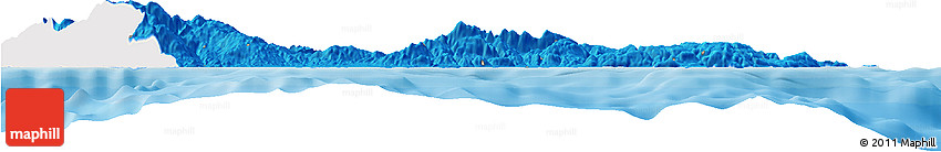 Political Horizon Map of Lasithi, single color outside