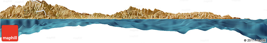 Satellite Horizon Map of Lasithi