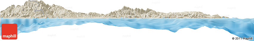 Shaded Relief Horizon Map of Lasithi