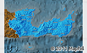 Political Map of Lasithi, darken