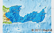 Political Map of Lasithi, physical outside